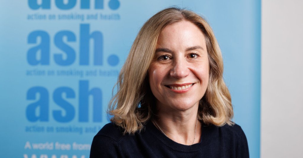 A photograph of Caroline Cerny from Action on Smoking and Health.